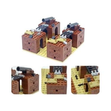Imagem de Conjunto De Blocos De Construção De Base Militar Para Meninos, Tijolos
