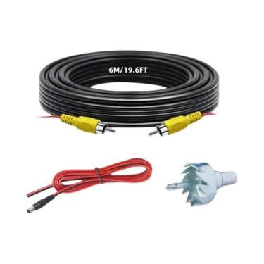 Imagem de Cabo De Vídeo De 6m Para Câmera De Backup Reversa De Carro, Fio De Est