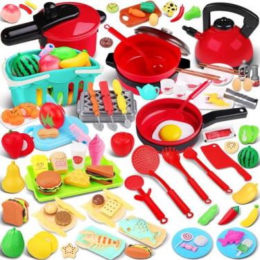 Imagem de Acessórios de cozinha de brinquedo FunMission 134 unidades com churras