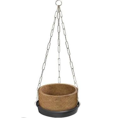 Imagem de Vaso Nutricoco Fibra de Coco N1 com Prato e Corrente Nutriplan