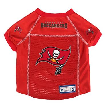 Imagem de Littlearth Camiseta básica para animais de estimação NFL – Camiseta esportiva projetada para cães e gatos, Tampa Bay Buccaneers, PP – Novo logotipo