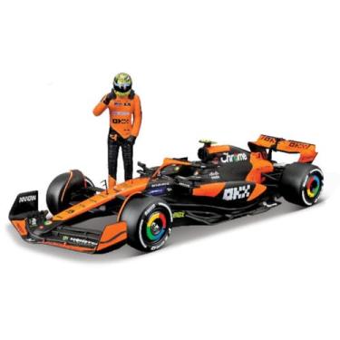 Imagem de Bburago 1:24 2024 Race McLaren MCL38 with Figure, Norris #4