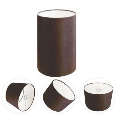 Imagem de Cúpula Abajur Cilíndrica Cp-7004 ø15x25cm Café