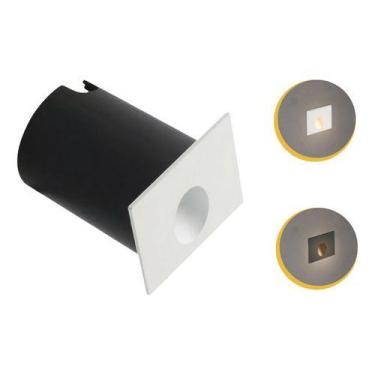 Imagem de Kit 8 Balizador Embutir Escada Parede Led 2w 3000k Mini Bvt - Astraled