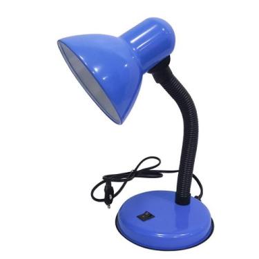 Imagem de Abajur Luminária de Mesa Bivolt Flexível Base E27 para Estudo Escritór