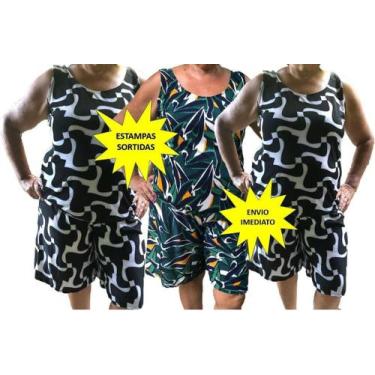 Imagem de Kit 3 Conjuntos Malha Fria Liganete - Estampas Sortidas - Marli Criaçõ