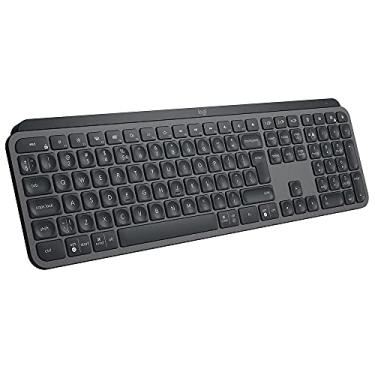 Imagem de Teclado sem fio Logitech MX Keys com Iluminação Inteligente, Conexão USB Unifying ou Bluetooth com Easy-Switch para até 3 dispositivos e Bateria Recarregável