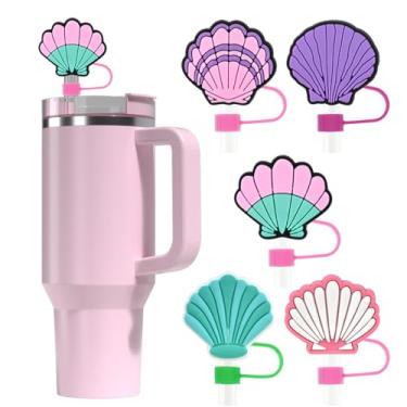 Imagem de Diferentes tampas de palha para copo Stanley, 10 mm de diâmetro, à prova de poeira, reutilizável, fofo, protetor de canudo