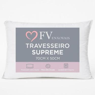 Imagem de Travesseiro Inteligente Fibra Importada E Antialérgica Anatomico Nasa 