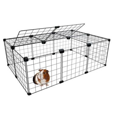 Imagem de Cercado para Mini Coelho Porquinho da Índia 60x90cm Cercadinho Pet com