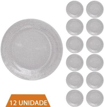 Imagem de Jogo 12 Prato Duralex Redondo Raso  Acqua Refeição 23cm - NADIR FIGUER