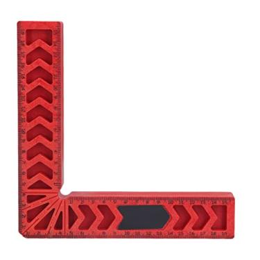 Imagem de Grampos de canto de ângulo reto de plástico quadrado de posicionamento de 90 graus Régua de auxílio de fixação para marcenaria Material ABS de alta resistência com marcas de