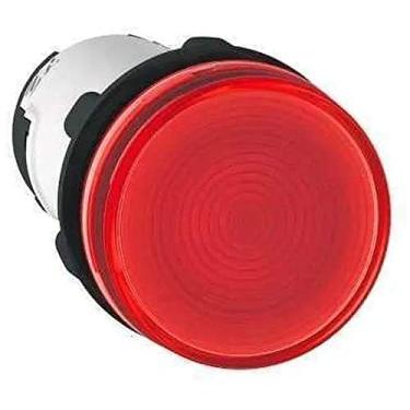 Imagem de Schneider Electric XB7EV64P Sinalizador Monobloco Ø22mm Plástico para Lâmpada BA9S, Vermelho, ≤250V