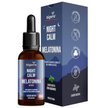 Imagem de Melatonina Night Calm Gotas - 30ml Menta - Bigens-Masculino