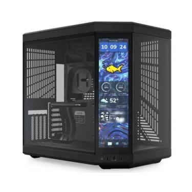Imagem de Gabinete Hyte Y70 Touch Infinite Midtower Vidro Temperado C/ Tela Lcd Usb-c Preto - Cs-hyte-y70tti-bb