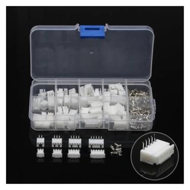 Imagem de Conector de 2,54 mm 2/3/4/5 pinos cabo elétrico macho/fêmea pino jumper cabeçalho terminal de fio 150/200/250 peças (150 peças)