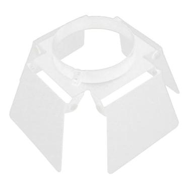Imagem de Ysyqkn Portas de Celeiro para Luzes PAR, Regulador de Luz de 4 Lâminas, Acessórios de Ajuste de Iluminação DIY para Lojas de Roupas E Dança, Branco Serve para Diâmetro 61 Mm