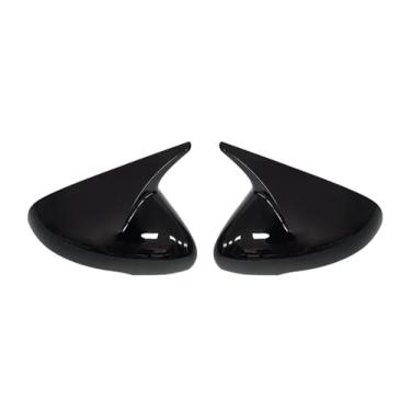 Imagem de Capa de espelho de asa de carro, para Stinger 2018 2019 2020 2022 2023 capa de espelho retrovisor de porta lateral do carro ABS coberto com padrão de fibra de carbono