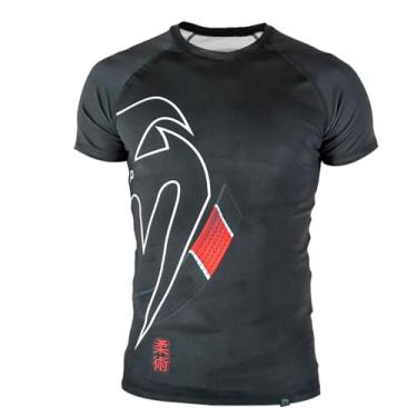 Imagem de Rashguard Manga Curta Venum Black Belt Dark, Tamanho XGG