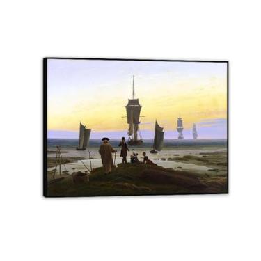 Imagem de The Life Stages por Caspar David Friedrich Impressões em tela Well Decor The World Classic Art Reproduções de arte grande giclée arte de parede para sala de estar decoração de casa 90 x 70 cm