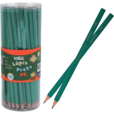 Imagem de Lápis Preto Sextavado Verde Hb - Planeta Brinquedos