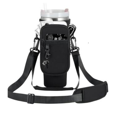 Imagem de HydraPocket™ Bolsa Porta-Garrafa 40oz 1,2L NEOPRENE - Bolso para Celular e Chaves Alça Ajustável| BOLSA PORTATIL NEOPRENE
