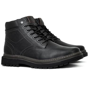 Imagem de Bota Masculina Freeway Casual Rústico Couro Legítimo Costurado Cano Médio JACK03-Masculino