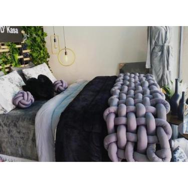 Imagem de Peseira Luxo Casa Nó Decoração - Gabi Flor, Cinza