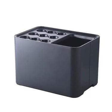 Imagem de Suporte para guarda-chuva, suporte de guarda-chuva, suporte de guarda-chuva com bandeja coletora, caixa de armazenamento de guarda-chuva doméstico comercial para organizador de canto de entrada