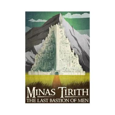 Imagem de Pôster Vintage Do Senhor Dos Anéis, Impressão Em Tela, Arte De Parede 