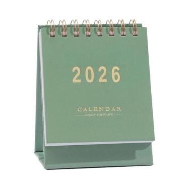 Imagem de Calendário De Mesa Pequeno 2026 Criativo Com Espiral, Planejador Simpl