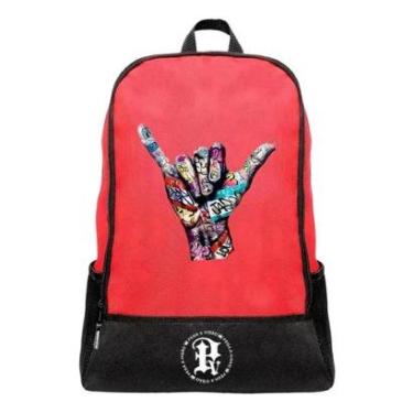Imagem de Mochila Escolar Pega a Visão Estampado Mão Grafite Masculina-Masculino