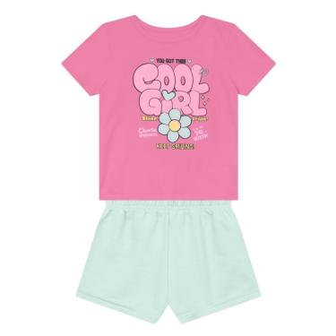 Imagem de Conjunto infantil menina em malha de Flores Brandili-Feminino