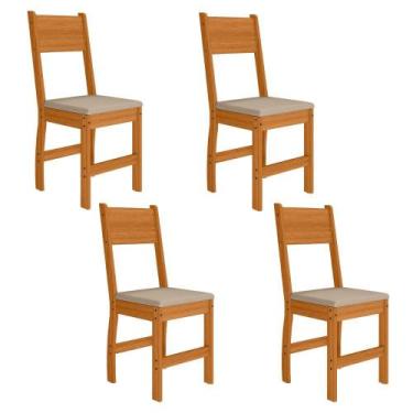 Imagem de Kit 2 Cadeiras Estofadas Para Mesa Sala de Jantar Reforçada - Mobigu, 