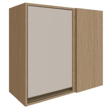 Imagem de Balcão Aéreo de Cozinha Modulada 01 Porta Canto Reversível - Móveis Ri