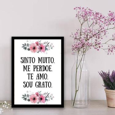 Imagem de Quadro Decorativo Ho’Oponopono Te Amo, Sou Grato