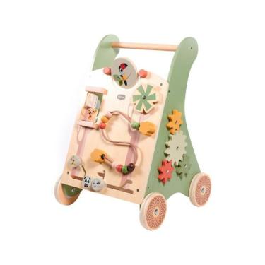 Imagem de Andador Multifuncional de Madeira Boho Chic  - Tiny Love, Bege e Verde