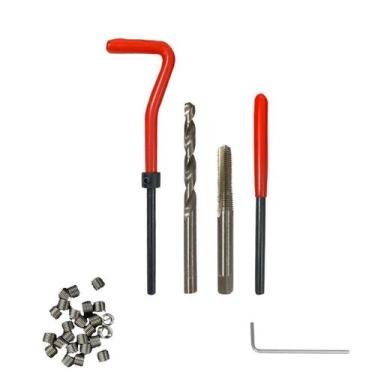Imagem de Kit Jogo Chave Helicoil Reparo de Rosca Postiça Métrica - Lugatools, M