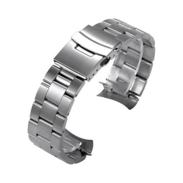 Imagem de Pulseira De Relógio Esportiva Masculina 18-24mm Em Aço Inoxidável Sóli