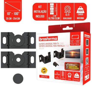 Imagem de Suporte Universal Fixo para TV OEM Parede e Painel para Smart LED LCD 4K de 10 a 100 Po...