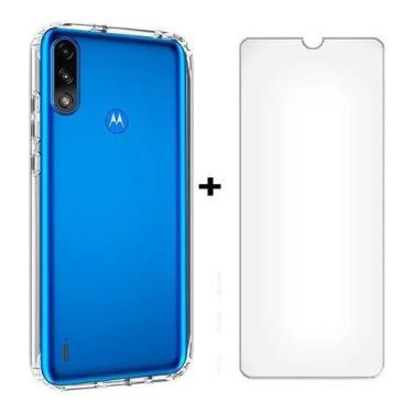 Imagem de Capa Capinha Anti Shock + Pelicula Vidro Para Moto E7 Power - Universo