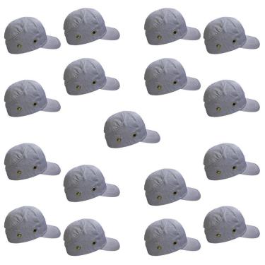 Imagem de Bone com Capacete EPI Kit 17 Uni Obra Seguranca Conserto Reparo Construcao Oficina Casquete Resistente Protecao Trabalho