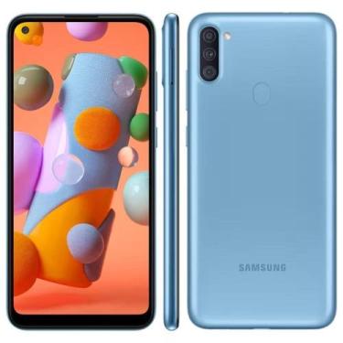 Imagem de Samsung Galaxy A11 Dual SIM 64 GB azul 3 GB RAM, 64GB, Azul
