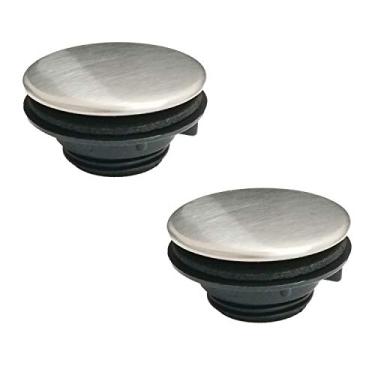 Imagem de Tampa do furo da torneira da pia tampa do furo da torneira da cozinha tampa do dispensador de sabão de aço inoxidável para diâmetro de 3,2 a 3,57 polegadas (pacote com 2)