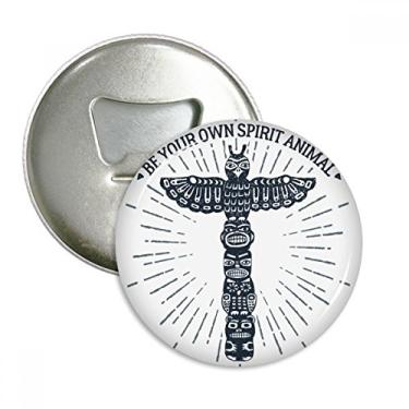 Imagem de Coruja do Egito Antigo Padrão Decorativo Abridor de Garrafas Imã de Geladeira Emblema Multifuncional