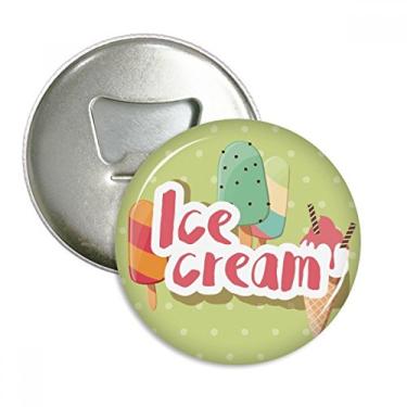 Imagem de Emblema multifuncional com estampa de sorvete de picolé verde