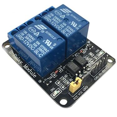 Imagem de MOOKEENONE 1 x módulo de interruptor de relé, módulo de relé de 2 vias 2CH 5V com proteção optoacoplador MCU placa de expansão de relé de proteção