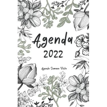 Imagem de Agenda 2022 semana vista: calendario semanal planificador | 2 páginas por semana con mucho espacio para notas | Práctico, útil|Ideas de regalo