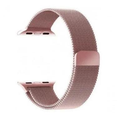 Imagem de Pulseira Milanese Aço Compativel Applewatch - Rosa Claro