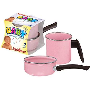 Imagem de Conjunto Papeiro e Leiteira Rosa Bebe